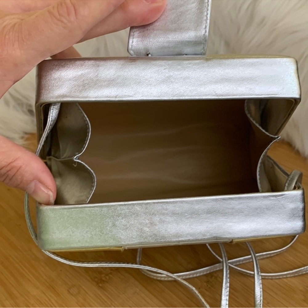 Vintage Barbara Bolan Metallic Ombre Geometric Shoulder Bag - Picture 3 of 16